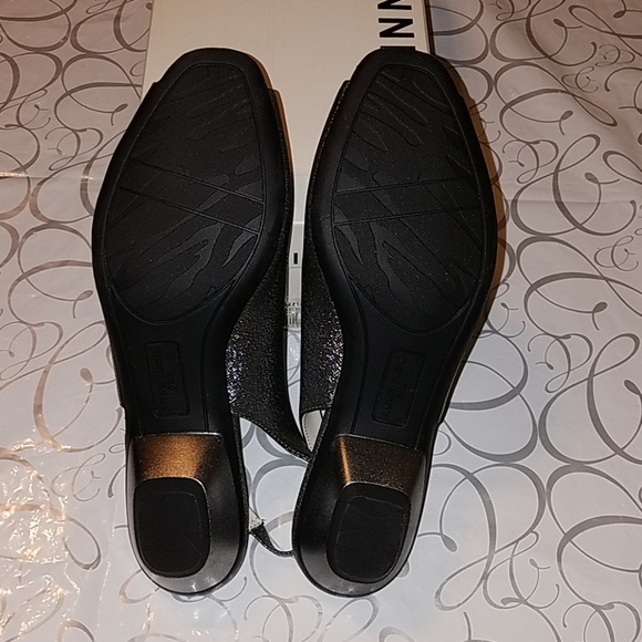 💃HP🎉NIB ANNE KLEIN METALLIC PEEP TOE SLINGBACKS! - Picture 5 of 7